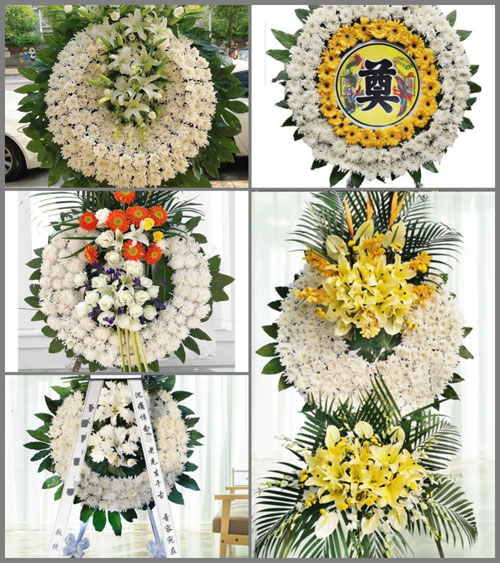 四川成都都江堰市胥家镇桂花村花圈速递